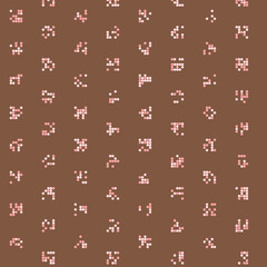 Abstract Color Halftone Dots generative art background illustration