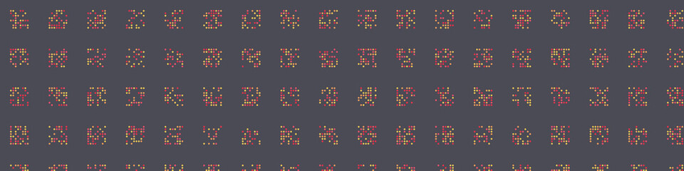 Abstract Color Halftone Dots generative art background illustration © vector_master