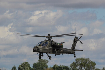 Fototapeta na wymiar An AH-64D Apache Longbow attack helicopter