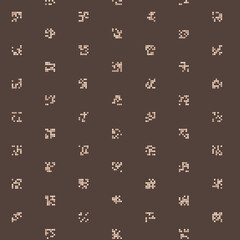 Abstract Color Halftone Dots generative art background illustration