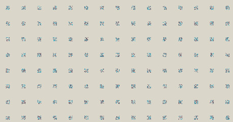 Abstract Color Halftone Dots generative art background illustration