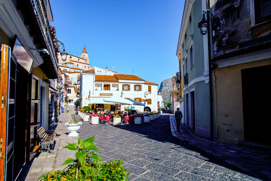 Maratea streetview, Maratea, Basilicata, Italy, Europe