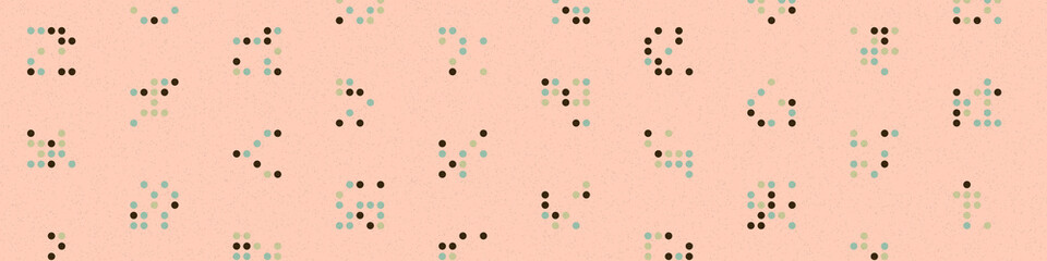 Abstract Color Halftone Dots generative art background illustration