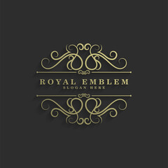 Elegant retro ornamental logo