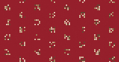 Abstract Color Halftone Dots generative art background illustration