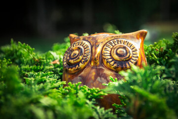 Porcelain owl with big eyes