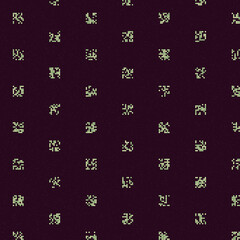 Abstract Color Halftone Dots generative art background illustration