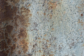 Container wall Old metal texture close up