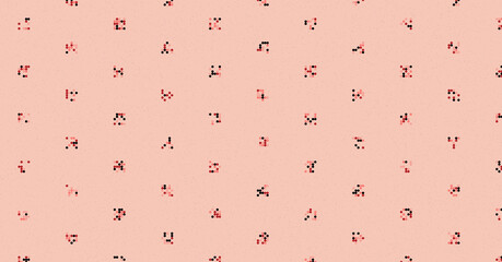 Abstract Color Halftone Dots generative art background illustration