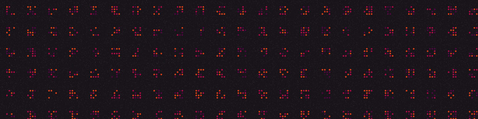 Abstract Color Halftone Dots generative art background illustration