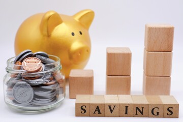 貯金のイメージ　米ドル硬貨