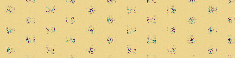 Abstract Color Halftone Dots generative art background illustration