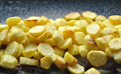 Beautiful, juicy potatoes baked in the oven