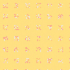 Abstract Color Halftone Dots generative art background illustration