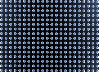 Fototapeta na wymiar 3d background, high-tech rendering. Rows of blue balls, spheres. 3D illustration.