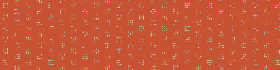 Abstract Color Halftone Dots generative art background illustration