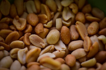 close up of peanuts