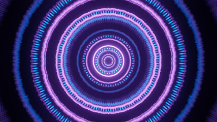 Circular Repetition Hypnotic Space Tunnel 4k uhd 3d illustration background