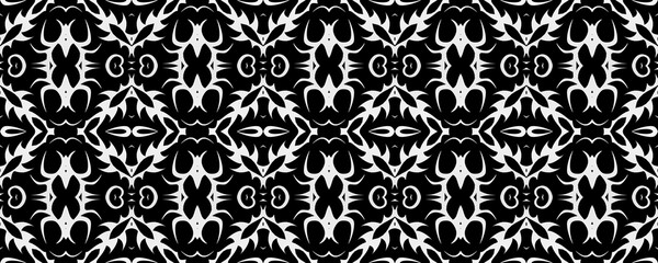 Lace seamless ornament in ethnic style. Seamless lace background