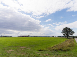 Obraz premium An agricultural field in the Oude Ijsselstreek, The Netherlands