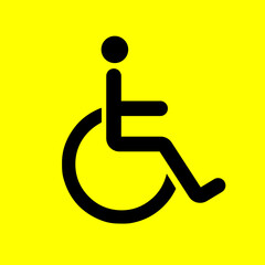 Disabled icon. Symbol of people with disabilities
