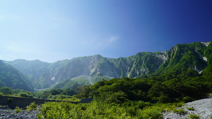 Fototapeta premium 伯耆大山の登山中の風景