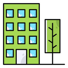 Hotel icon vector illustration