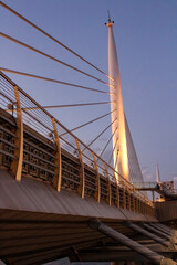 Halic Metro Bridge And Golden Horn, Istanbul, Turkey. 