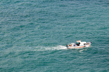 A fishing boat in the Bosphorus