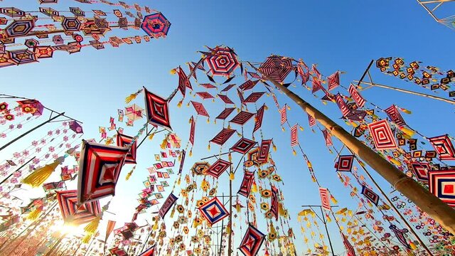  Thai style mobile for celebrate at festival of Buddhism in Thailand