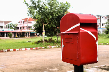 Post boxes in Thailand.