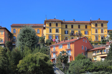 Scorcio di Biella in Italia, View of Biella city in Italy