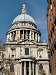 Side entrance of St. Paul's Cathedral, London, England