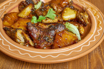 Pork  caramelised pineapple adobo