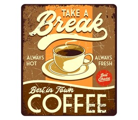 Coffe Shop Retro Poster