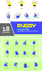 Sport and court simple vector illustration. Good for sport infographic and formation coach strategy