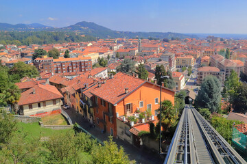 Fototapeta na wymiar Scorcio di Biella in Italia, View of Biella city in Italy