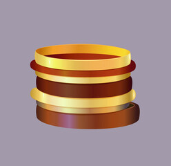 beautiful bright colorful clothing illustration on background