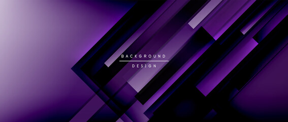 Dynamic lines on fluid color gradient. Trendy geometric abstract background for your text, logo or graphics