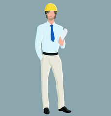 
modern male professional in work clothes