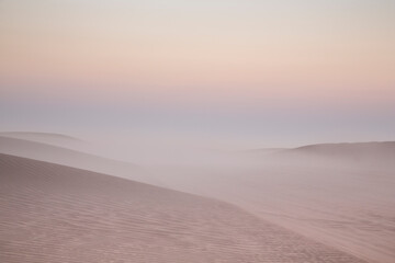 offroad track in a desert near Dubai - obrazy, fototapety, plakaty