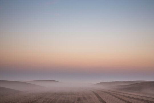 offroad track in a desert near Dubai