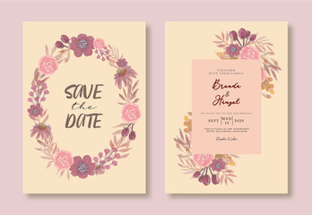 Obraz premium Vintage Wedding Invitation