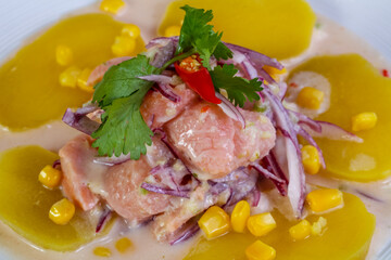 Ceviche with salmon