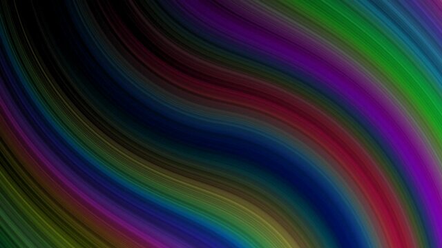Abstract colors waves turning in circle. Hypnotizing pattern light leaks iridescent background. Surrealistic effect.