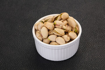 Pistachio nuts heap