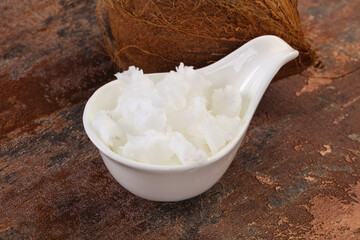 Dietary Coconut oil in the bowl