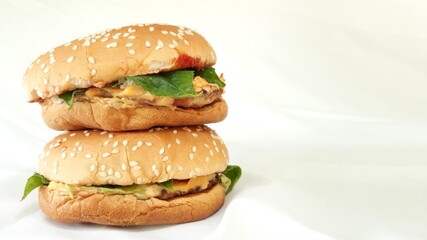 hamburger on a plate