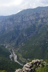 Fototapeta premium Stunning mountain landscape in the Valbona Valley in Albania