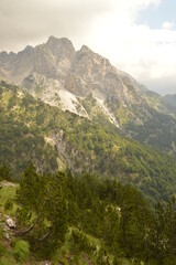 Obraz premium Stunning mountain landscape in the Valbona Valley in Albania